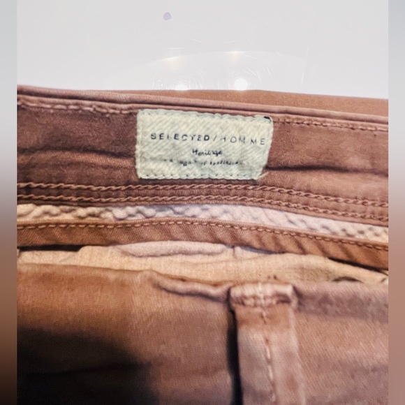 Selected homme brown chinos - Picture 2 of 7
